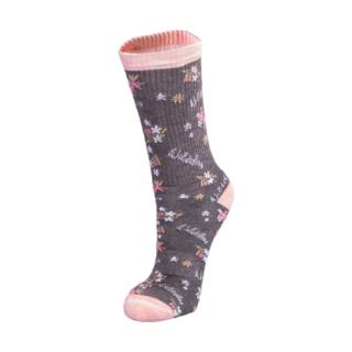 Ladies Flower Word Bush Sock