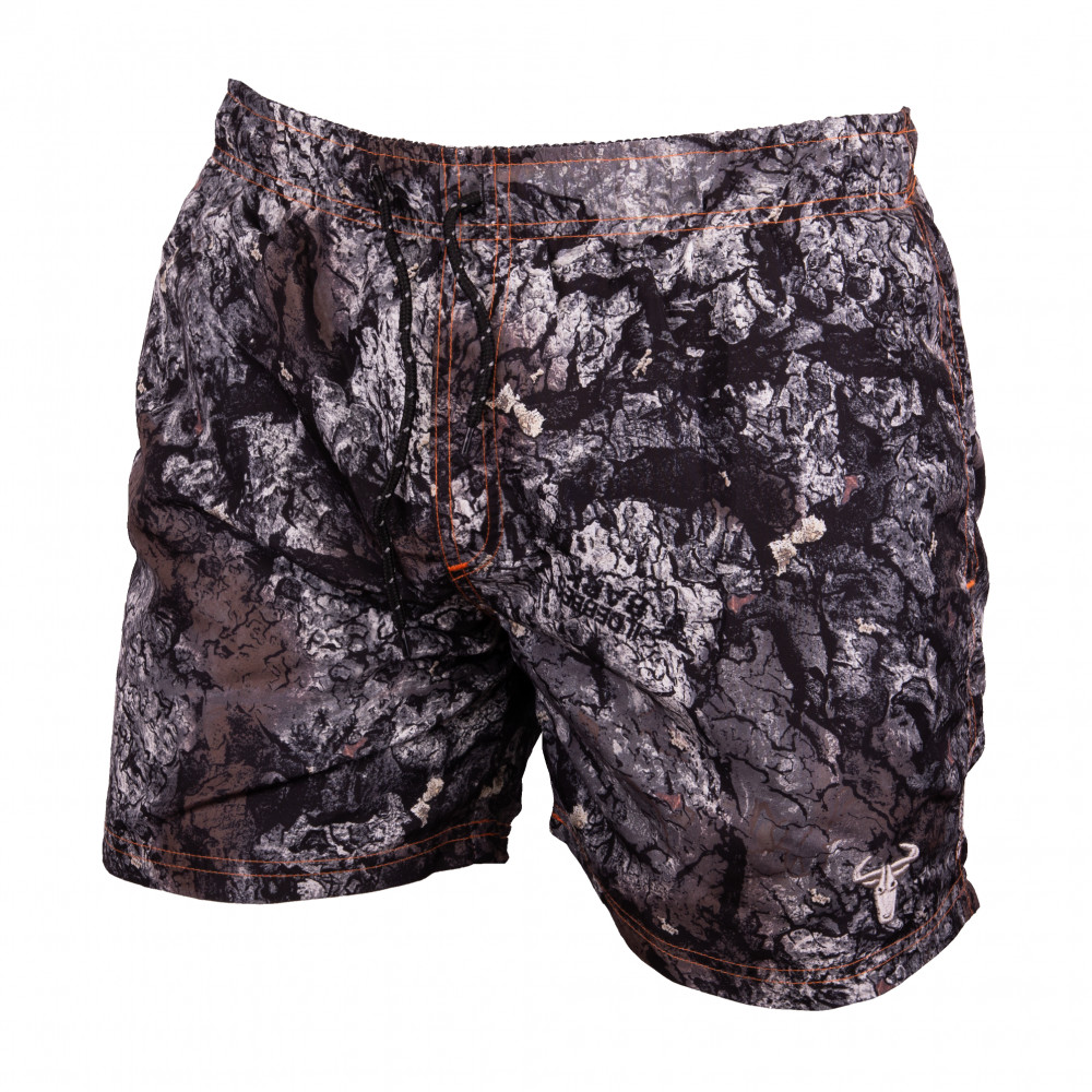 Elasticated  Bark Camo Swim Short | Men