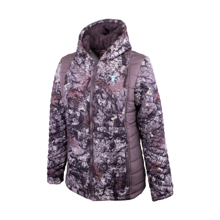 Bark Camo Teddy Bonded Puffer