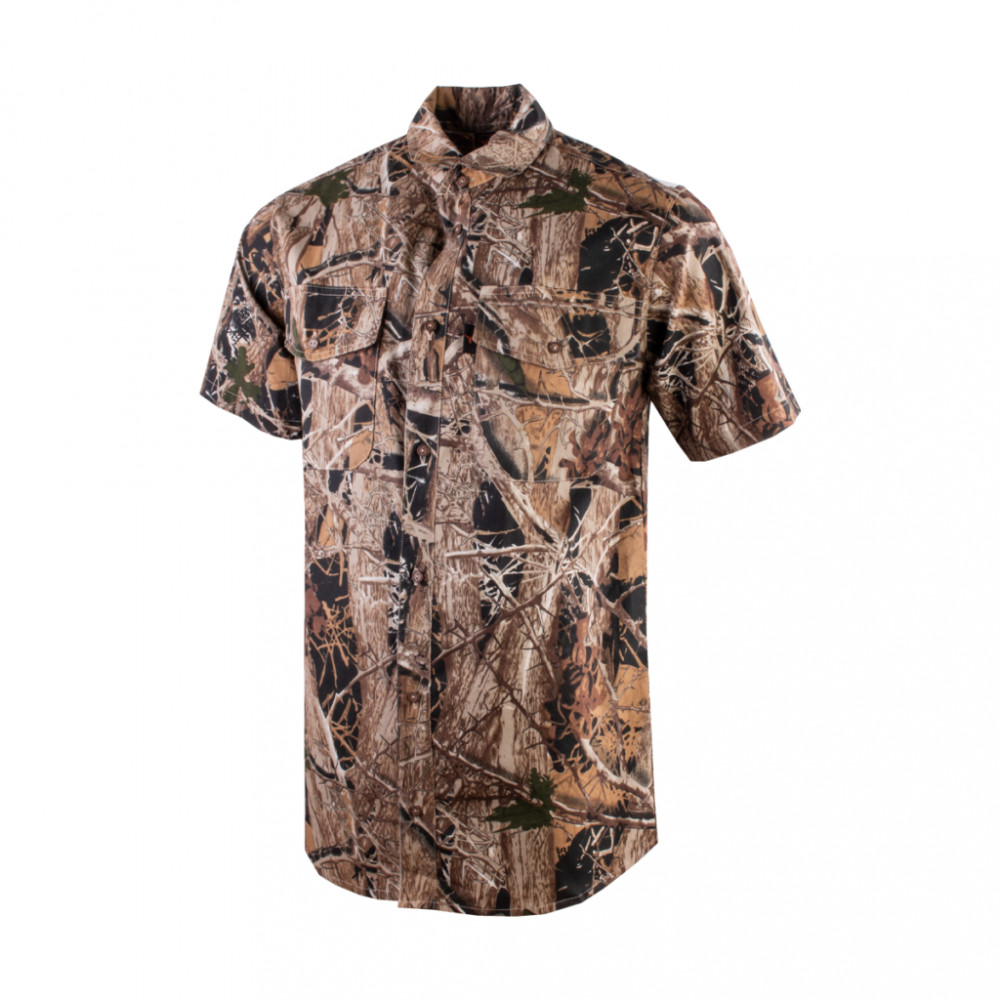 Black Sekelbos Camo Short Sleeve Shirt | Men