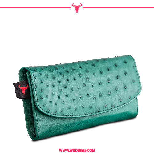 Ostrich Clutch Wallet | Ladies