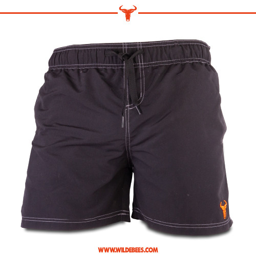 Elasticated Black Swim Shorts | Mens