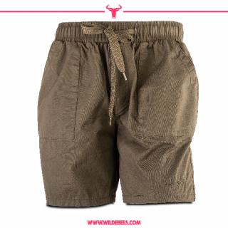 Twill Elasticated Short | Ladies