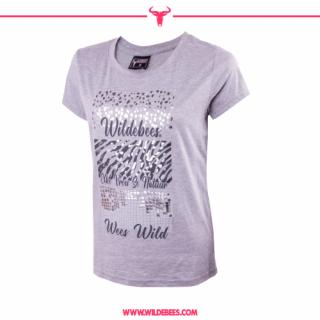 Short Sleeve Animal Foil T-Shirt | Ladies