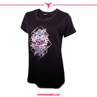 Short Sleeve Diamond Rose T-Shirt  | Ladies