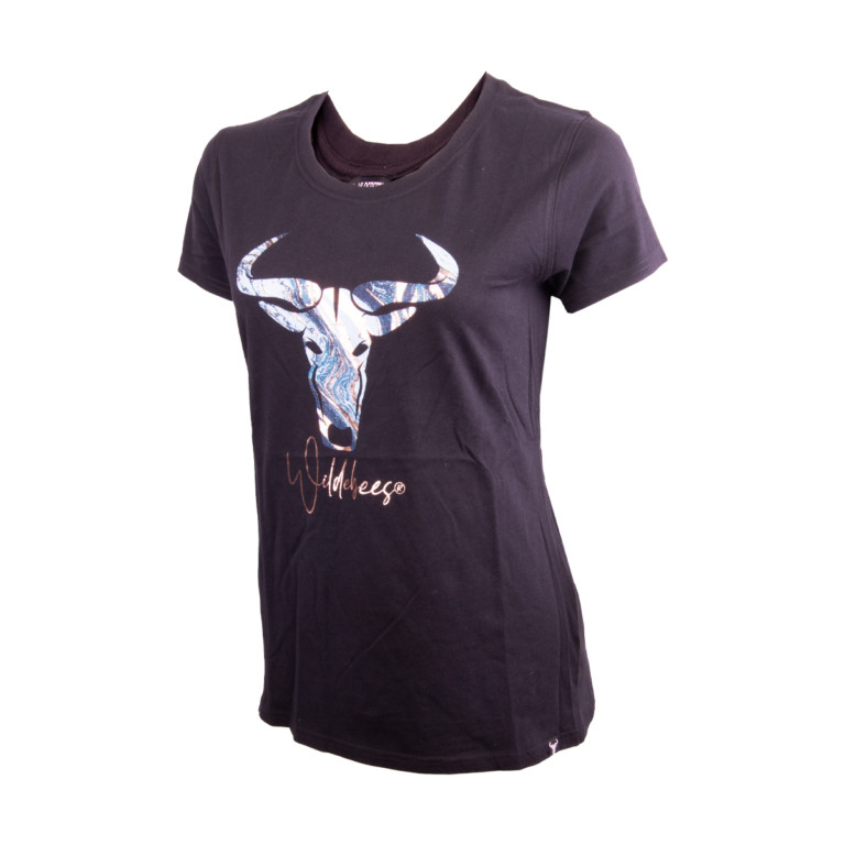 Short Sleeve Marble Logo T-Shirt  | Ladies