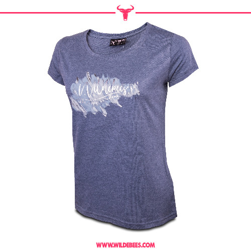 Short Sleeve Brush Stroke T-Shirt | Ladies