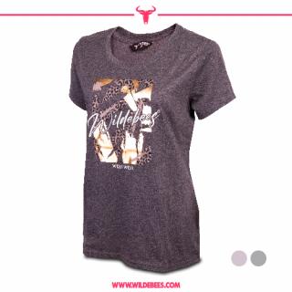 Short Sleeve Abstract Leopard T-Shirt | Ladies