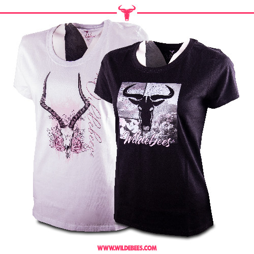 Rosewater Skull / Cutout Cosmos Twin Pack T-Shirts | Ladies